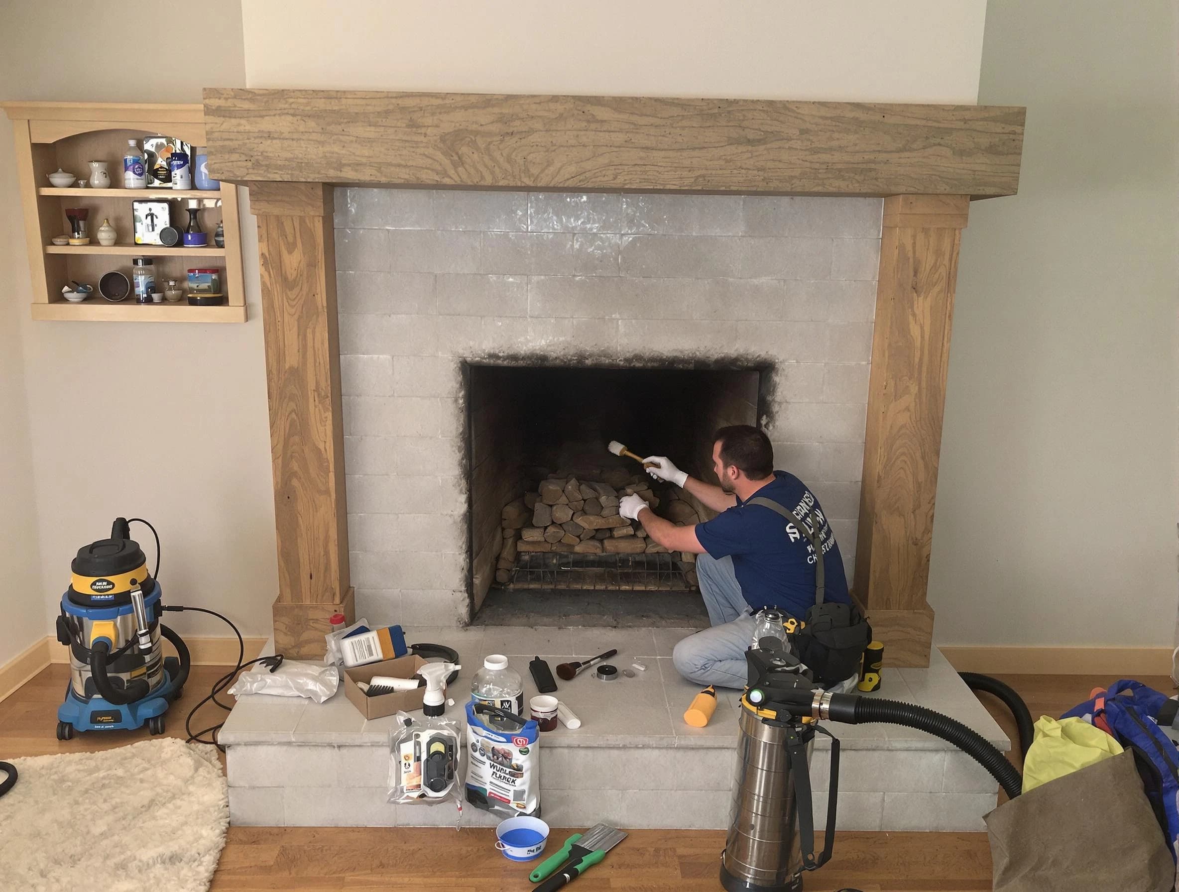 Detailed creosote removal process by Newcastle Chimney Sweep in Newcastle, OK