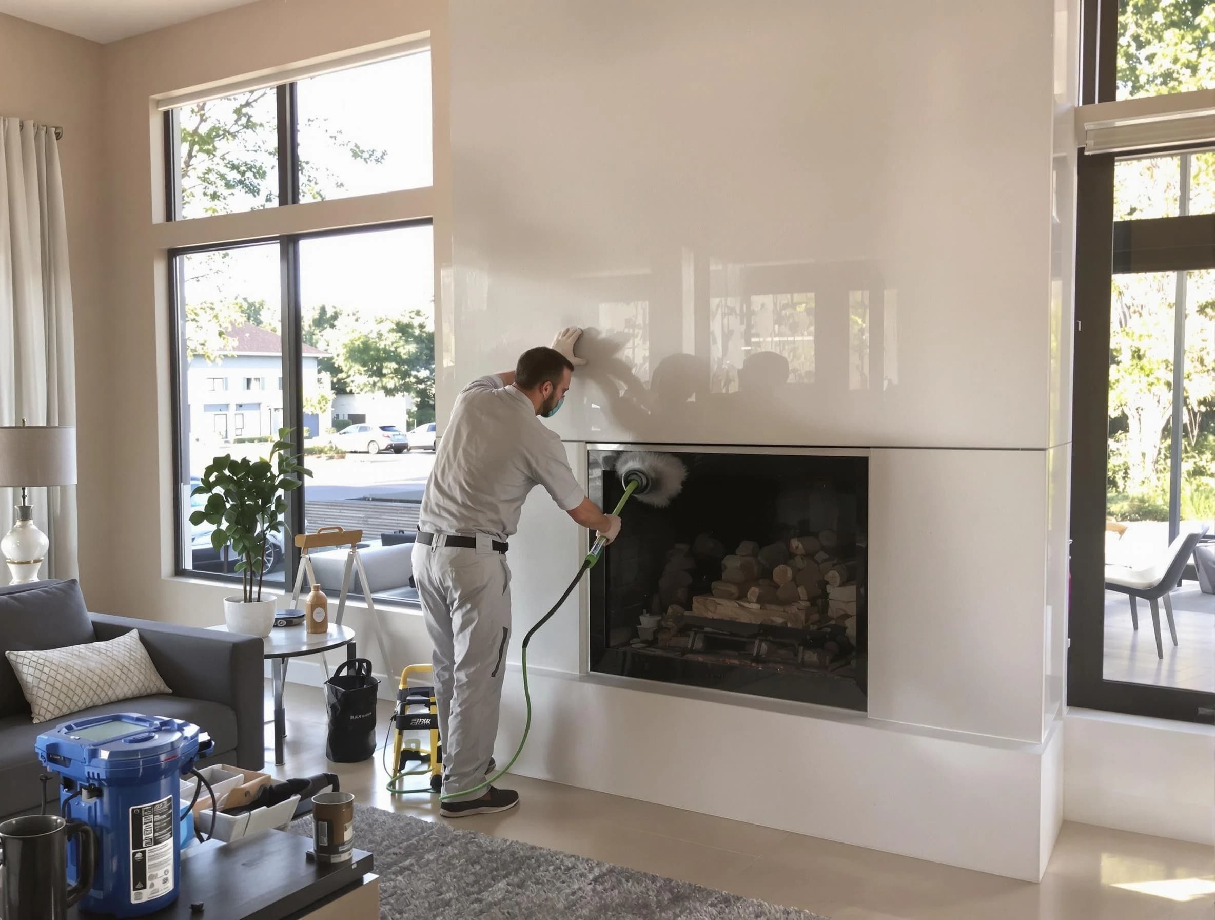 Newcastle Chimney Sweep performing thorough soot removal in Newcastle, OK