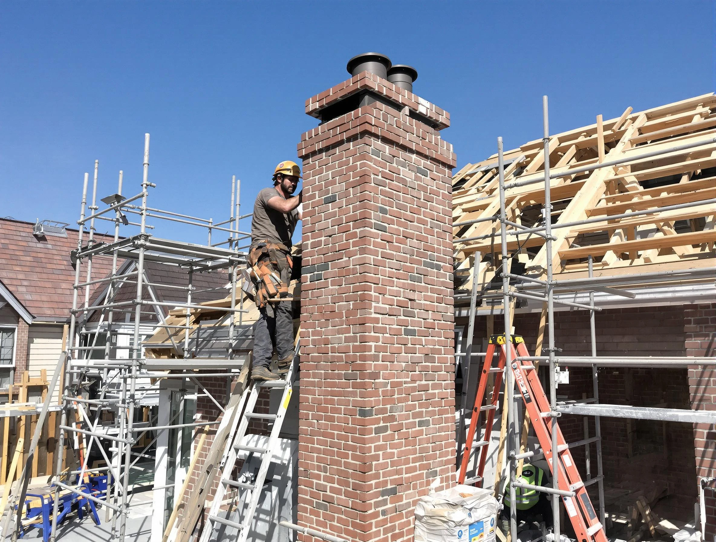 New chimney installation completed by Newcastle Chimney Sweep in Newcastle, OK