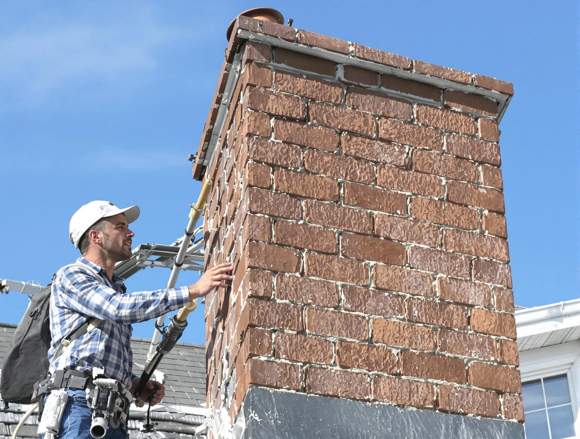 Brickwork for a chimney rebuild by Newcastle Chimney Sweep in Newcastle, OK