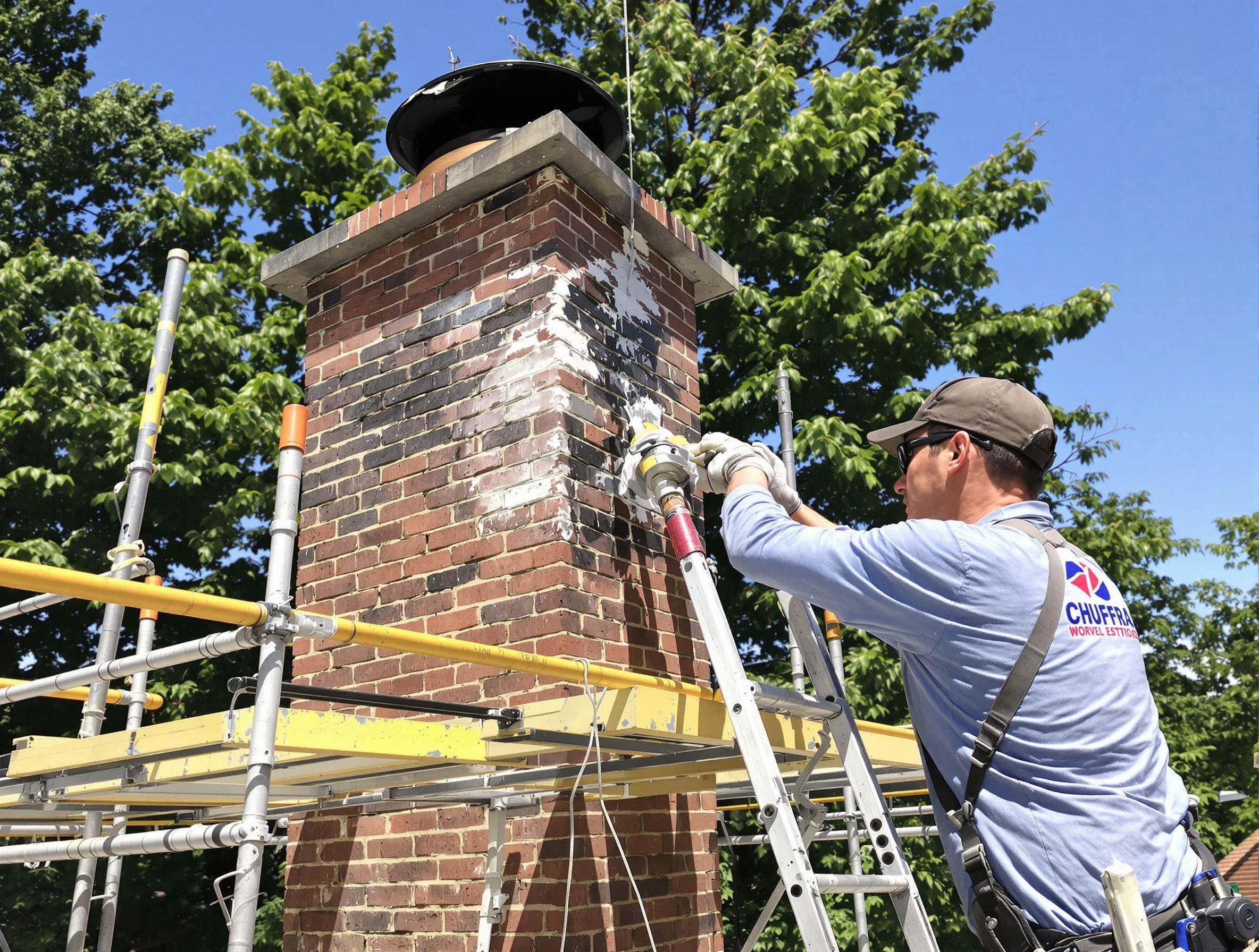 Structural chimney repair by Newcastle Chimney Sweep in Newcastle, OK