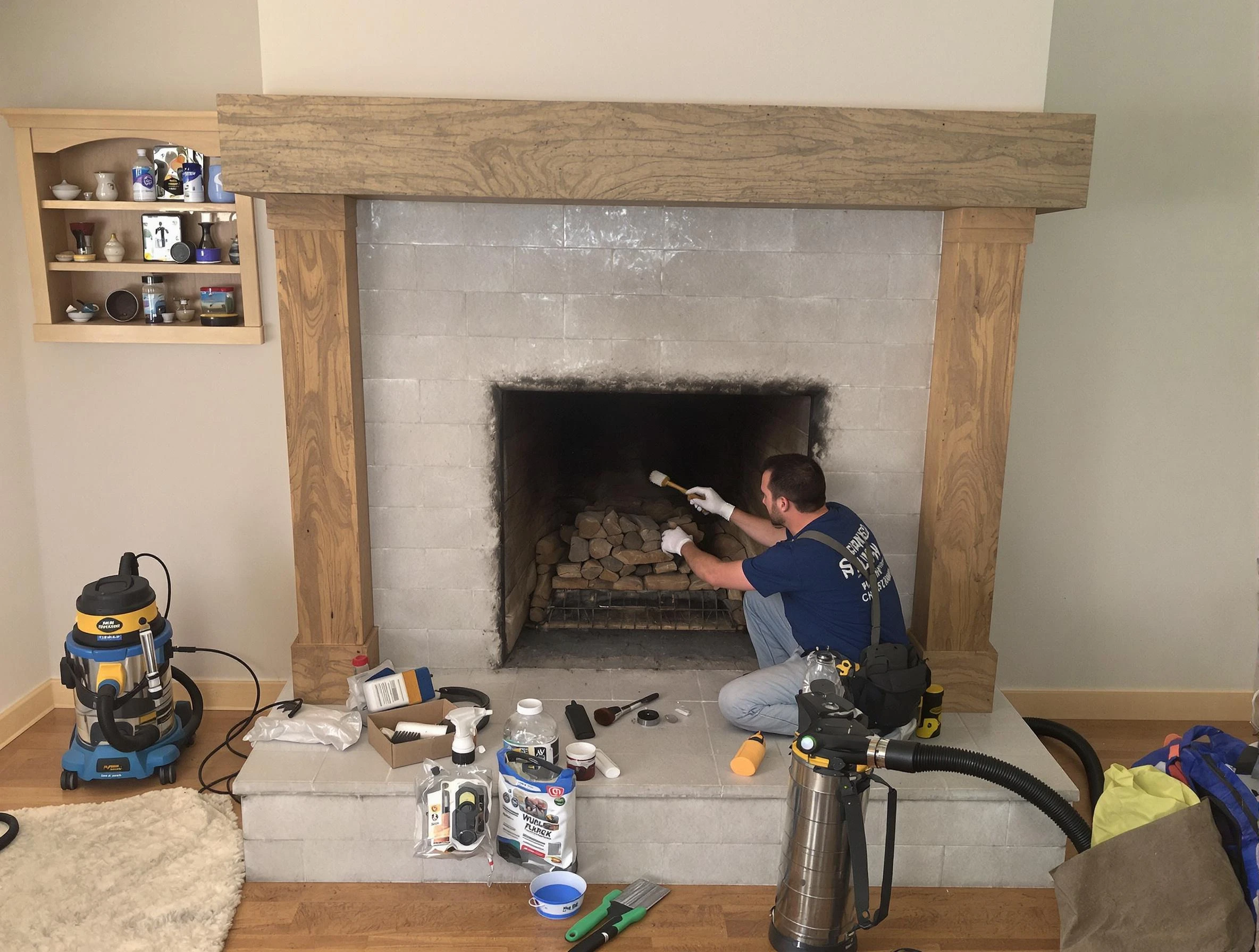 Detailed creosote removal process by Newcastle Chimney Sweep in Newcastle, OK